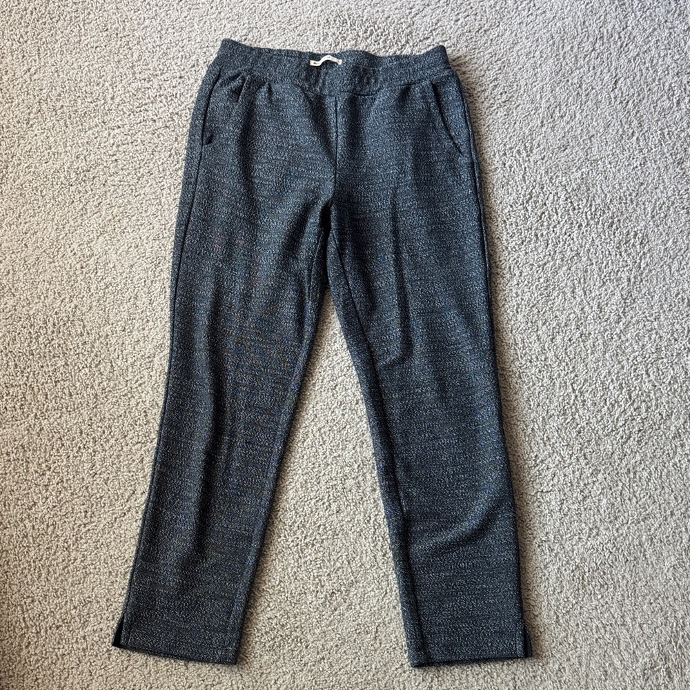 Marine Layer Chill Textured Sweatpants Anthracite Gray Pull-On Pants S